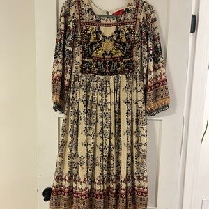 Floral Multicolor Bohemian Dress